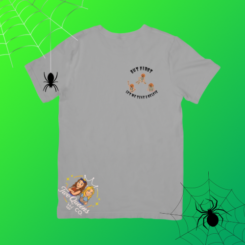But First, Let Me Take a Selfie – Pumpkin Skeleton Halloween Tee 🎃💀📸